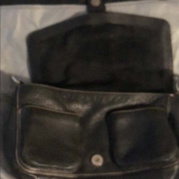 Coach leather field bag black pebbled leather EUC - Picture 4 of 5